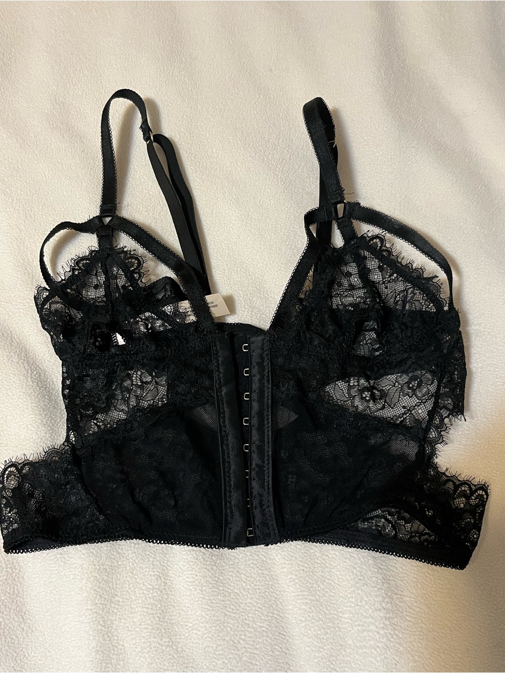 Black Lace corset Bralette - Women's Intimates